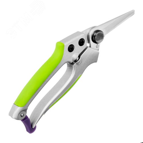 Секатор цветочный, 180 мм, металлические обрезиненные рукоятки - фото 2