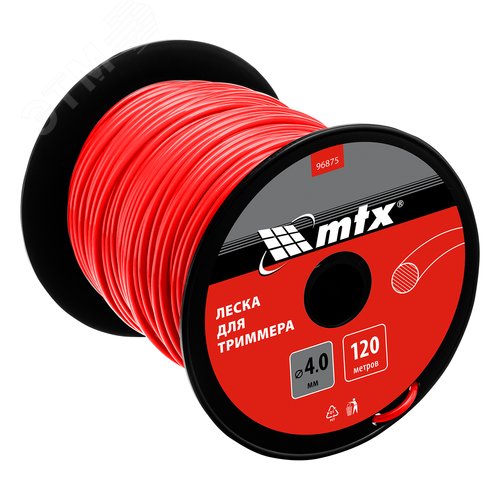 Леска для триммера круглая 4,0 мм х 120 м, на катушке - фото 1