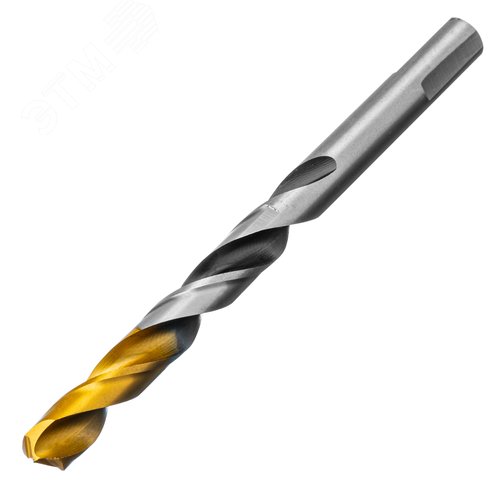 Сверло спиральное по металлу 10 x 133мм, Р6М5, Golden Tip, многогранная заточка - фото 1