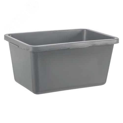 Таз прямоугольный строительный усиленный, 45л - фото 1