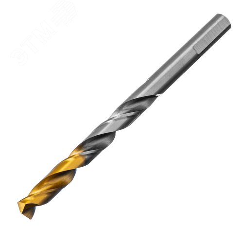 Сверло спиральное по металлу 8 x 117мм, Р6М5, Golden Tip - фото 1