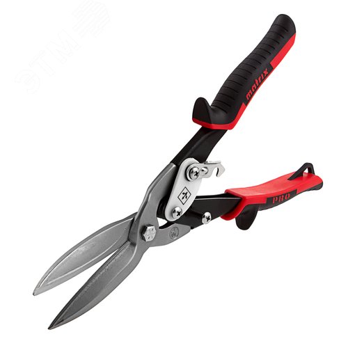 Ножницы по металлу,удлиненные, 290 мм, прямой рез, CrMo, 2-комп.обрезиненные рук-ки, PRO - фото 2