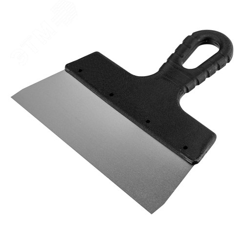 Шпатель фасадный из нержавеющей стали, 200 мм, пластмассовая ручка - фото 1