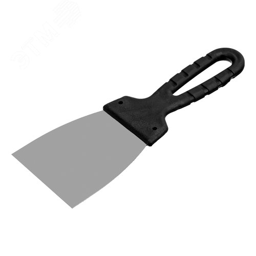 Шпательная лопатка из нержавеющей стали, 80 мм, пластмассовая ручка - фото 1