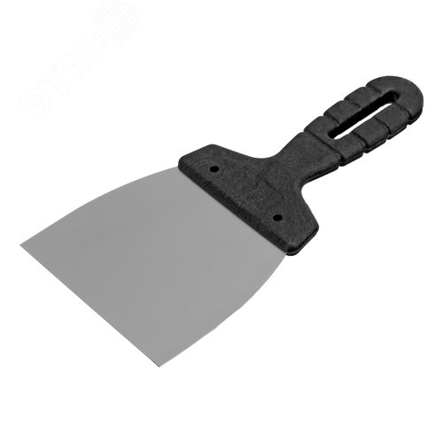 Шпательная лопатка из нержавеющей стали, 100 мм, пластмассовая ручка - фото 1