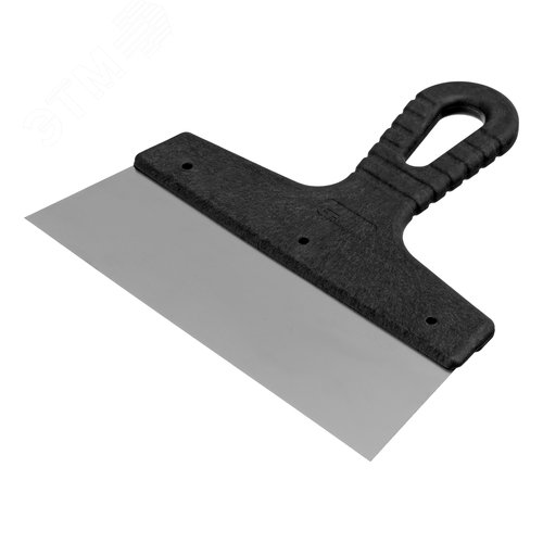 Шпатель фасадный из нержавеющей стали, 200 мм, пластмассовая ручка - фото 1