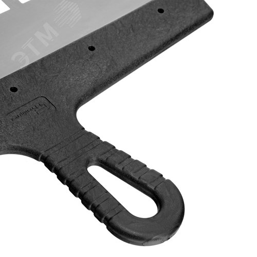 Шпатель из нержавеющей стали, 350 мм, зуб 10х10 мм, пластмассовая ручка - фото 3