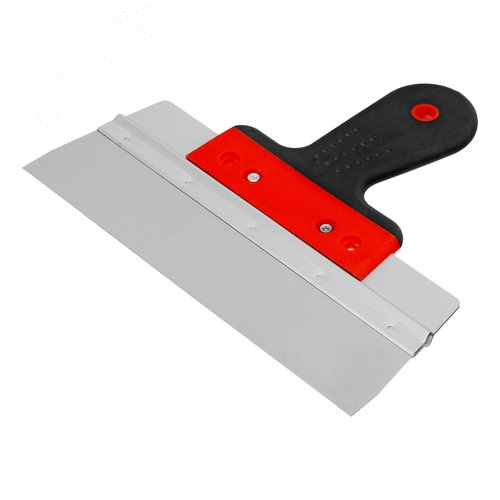 Шпатель фасадный из нержавеющей стали, 250 мм, узкое полотно, 2-комп. ручка - фото 1