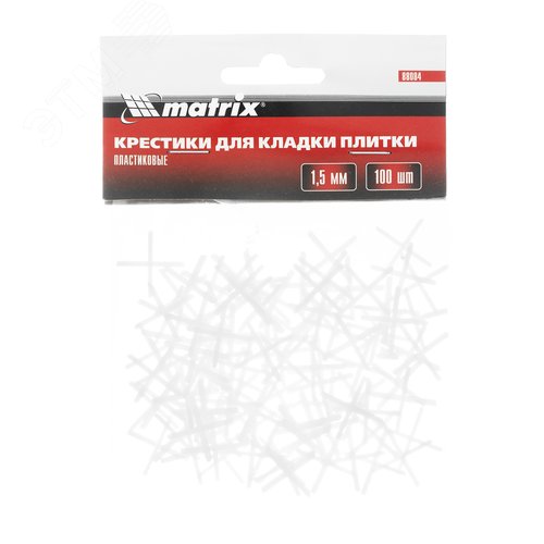 Крестики, 1,5 мм, для кладки плитки, 100 шт. - фото 2