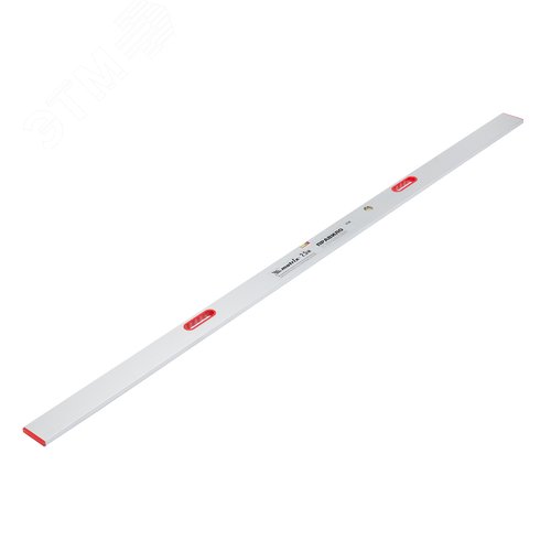 Правило алюминиевое с уровнем, L-2,5 м, 2 ручки - фото 1