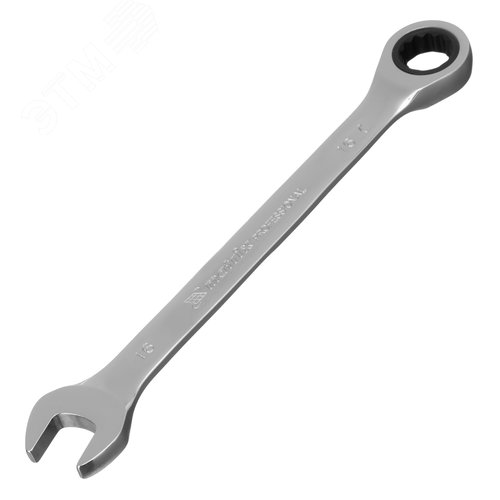 Изображение товара Ключ комбинированный трещоточный, 16мм, CrV, зеркальный хром (шт)