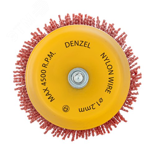 Щетка для дрели, 75 мм, Чашка, со шпилькой, нейлоновая щетина - фото 2