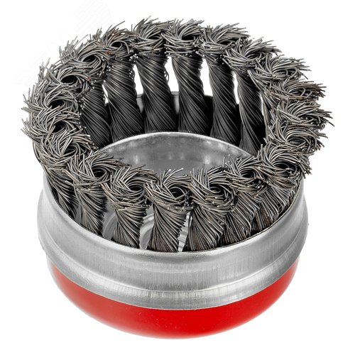 Щетка для УШМ Heavy Duty, 80 мм, М14, Чашка, крученая проволока 0,5 мм - фото 2