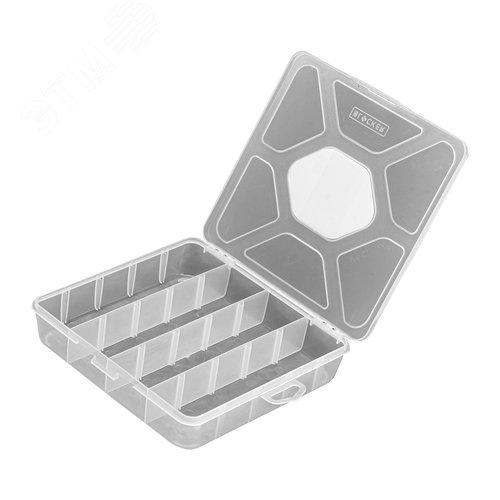 Органайзер универсальный средний 200х200х45 мм, прозрачный матовый - фото 1