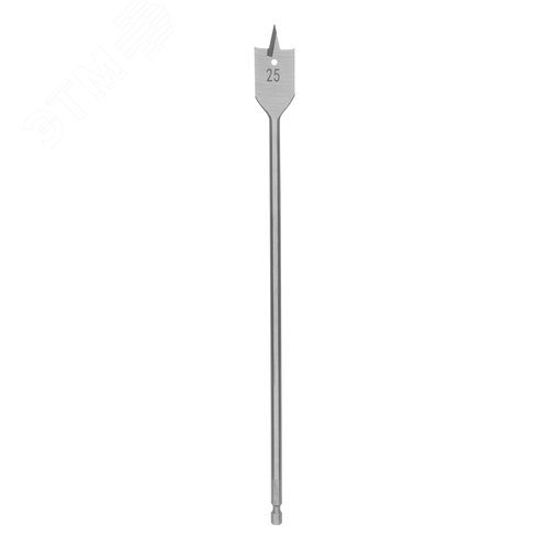 Сверло по дереву перовое удлиненное, 25 х 300 мм, 6-гранный хвостовик - фото 2