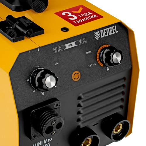 Аппарат инвертор. полуавтомат. сварки Mini MIG-140LFG, 140 А, ПВ 60% - фото 5