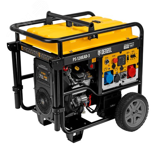 Генератор бензиновый PS-120EAD-3, 12 кВт,230/400 В, 40л, разъём ATS,перекл.режима,эл.старт - фото 1
