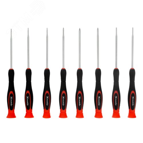Изображение товара Набор отверток для точных работ с мобил. телефон., 8 шт., PH + SL+ Torx, Crv, 3к рукоятка (шт)