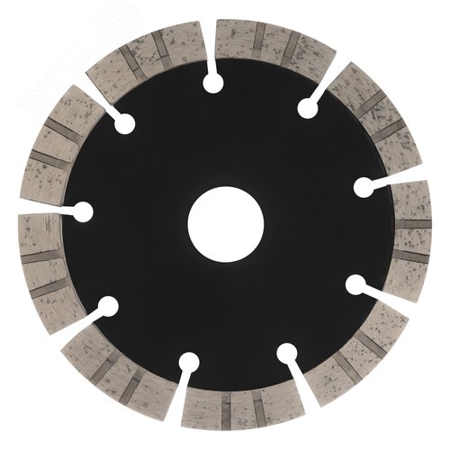 Диск алмазный отрезной ф125 х 22,2 мм, Сегментный, сухое резание, HWD92 - фото 2