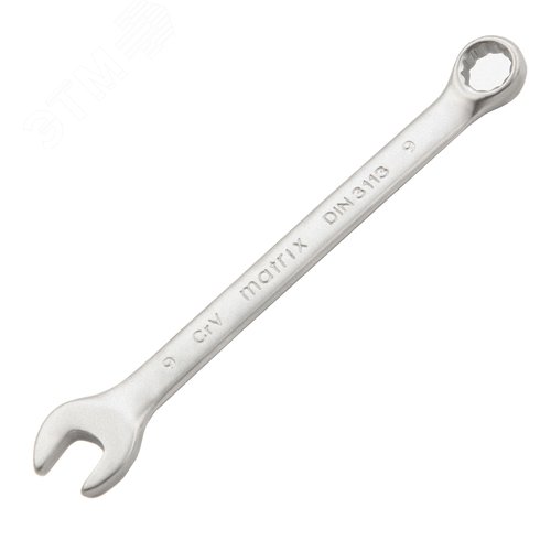 Изображение товара Ключ комбинированный, 9 мм, CrV, матовый хром (шт)