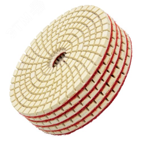 Изображение товара Алмазный гибкий шлифовальный круг, 100 мм, P 100, мокрое шлифование, 5шт. (шт)