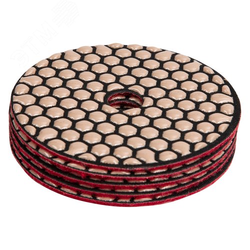 Изображение товара Алмазный гибкий шлифовальный круг, 100 мм, P 100, сухое шлифование, 5шт. (шт)