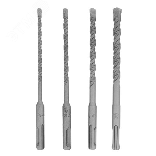 Изображение товара Набор буров по бетону, 5-6-8-10х160 мм, 4 шт., в пласт. коробке, SDS PLUS (шт)