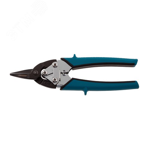 Ножницы по металлуPIRANHA,190мм,прямой рез,сталь-СrM,двухкомпонентные рукоятки - фото 2