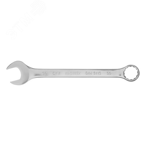 Ключ комбинированный, 30 мм, CrV, полированный хром - фото 2