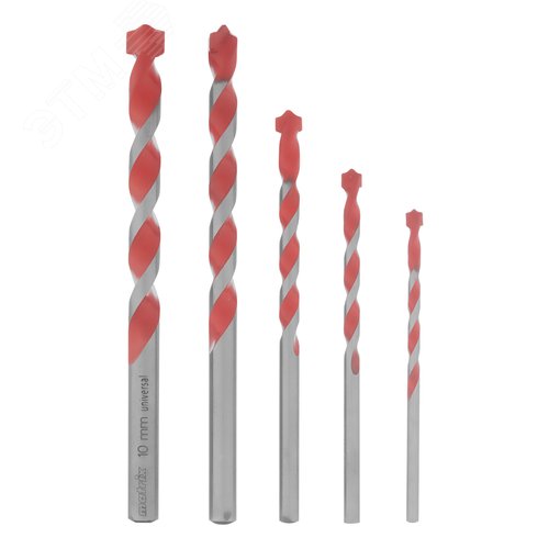 Набор сверл универсальных, 4-10мм, 5 шт - фото 1