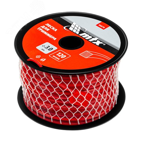 Леска для триммера квадрат 3,0 мм х 120 м, на катушке - фото 2