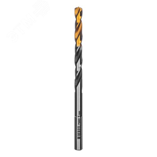 Сверло спиральное по металлу 5 x 86мм, Р6М5, Golden Tip, многогранная заточка - фото 2
