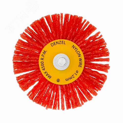 Щетка для дрели, 65 мм, Плоская, со шпилькой, нейлоновая щетина - фото 2