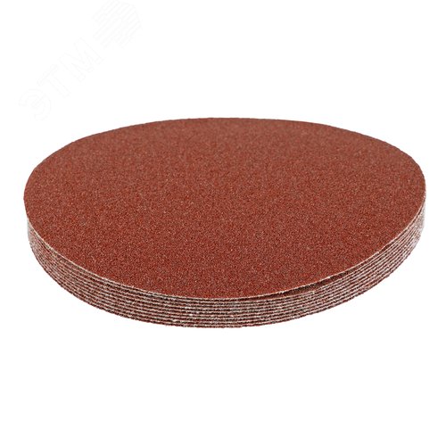 Изображение товара Круг абразивный на ворсовой подложке под 'липучку', P 80, 115 мм, 10 шт. (шт)