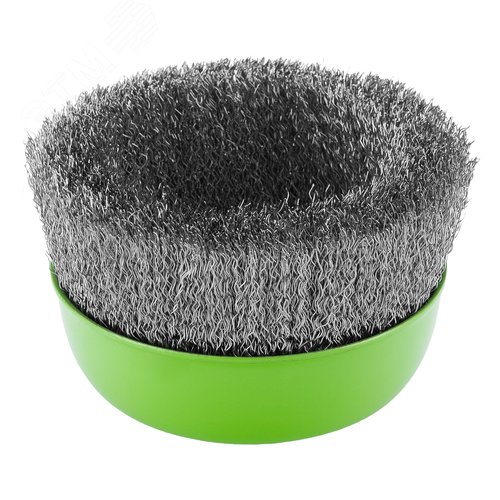 Щетка для УШМ, 125 мм, М14, чашка, витая проволока 0,3 мм - фото 2