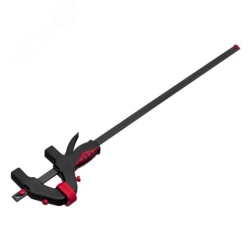 Изображение товара Струбцина универсальная, быстрозажимная, F-образная, 760 х 1065 х 90 мм, пластиковый корпус (шт)