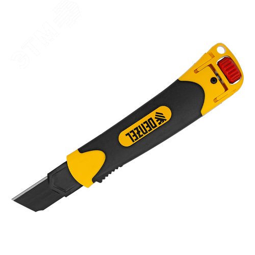 Нож, 25 мм, сменное лезвие, SK4, корпус из ABS + TPR, торцевой зажим - фото 2