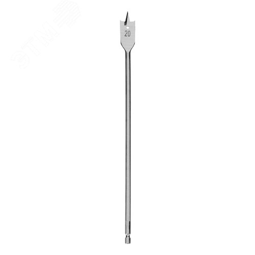 Сверло по дереву перовое удлиненное, 20 х 300 мм, 6-гранный хвостовик - фото 2