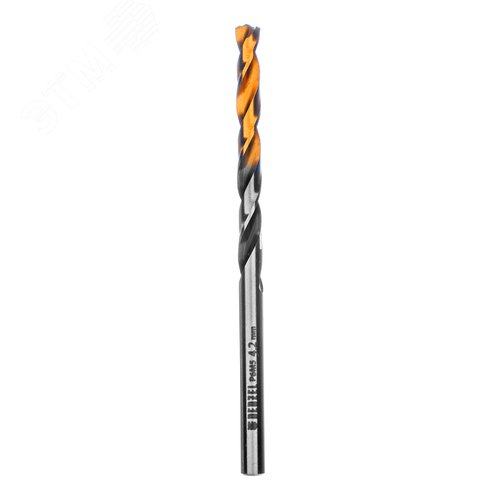 Сверло спиральное по металлу 4,2 x 75мм, Р6М5, Golden Tip, многогранная заточка - фото 2