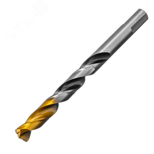 Сверло спиральное по металлу 11 x 142мм, Р6М5, Golden Tip, многогранная заточка - фото 1