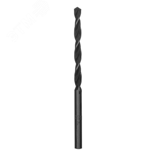 Сверло по металлу, 4,0 мм, быстрорежущая сталь, 10 шт. цилиндрический хвостовик - фото 2