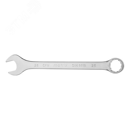 Ключ комбинированный, 25 мм, CrV, полированный хром - фото 2