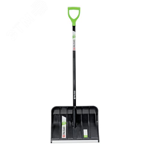 Лопата для уборки снега, полипропилен, 455х345х1330 мм, алюминиевый черенок, BASE - фото 2