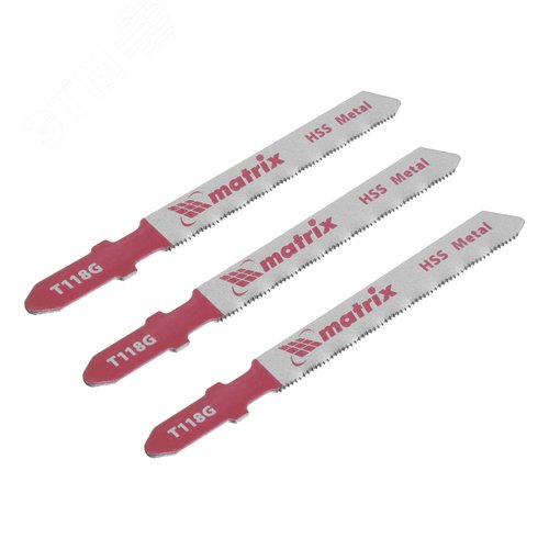Изображение товара Полотна для электролобзика по металлу, 3 шт. T118G, 50 х 0,8мм, HSS (шт)