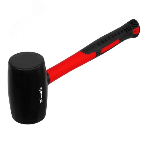 Изображение товара Киянка резиновая, 680 г, черная резина, фибергласовая рукоятка (шт)