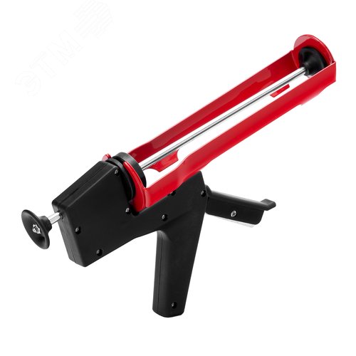 Пистолет для герметика, 310 мл, полуоткрытый, противовес, круглый шток 8 мм - фото 2