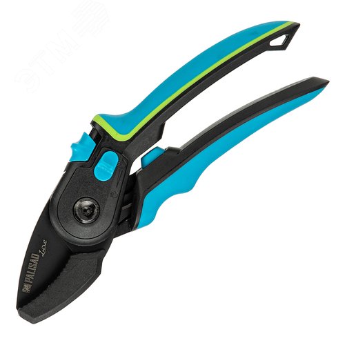 Секатор с наковальней, 220 мм, регулировка захвата, трехкомпонентные рукоятки, LUXE - фото 1