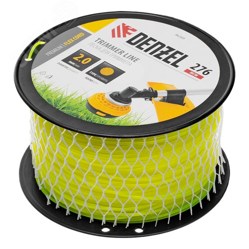 Леска для триммера круглая, 2,0мм х 276м, на DIN катушке FLEX CORD - фото 2