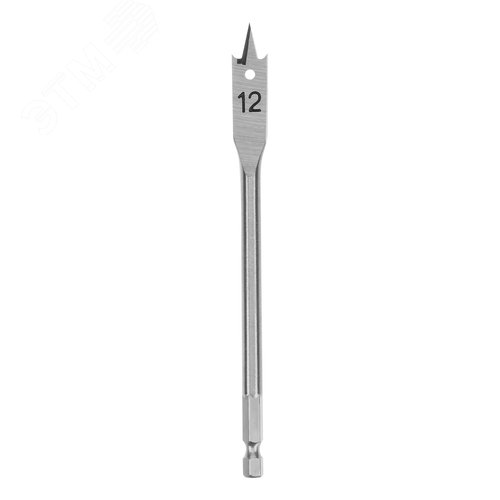 Сверло по дереву перовое, 12 мм 6-гранный хвостовик - фото 2