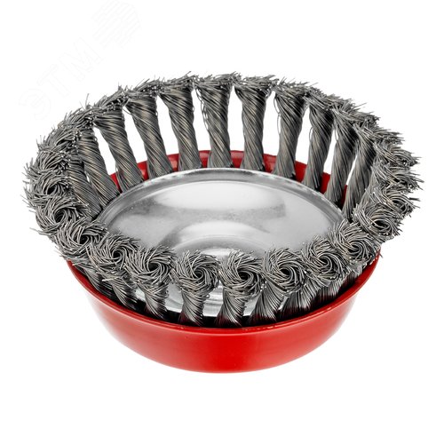 Щетка для УШМ, 125 мм, М14, Чашка, крученая проволока 0,5 мм - фото 2